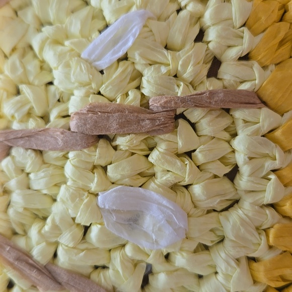 New LOFT Lemon Slice Raffia Zipper Pouch/Clutch - Picture 5 of 9